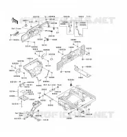 PARTI DEL TELAIO (COUVERTURE) per Kawasaki MULE 3010 DIESEL 4X4 2008