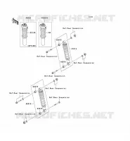 SOSPENSIONI   AMMORTIZZATORE per Kawasaki MULE 3010 DIESEL 4X4 2008