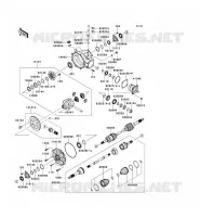 ANTERIORE ALBERO per Kawasaki MULE 4010 DIESEL 4X4 2011