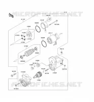 MOTORINO DI AVVIAMENTO per Kawasaki MULE 4010 DIESEL 4X4 2011