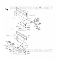 PARAFANGO POSTERIORE per Kawasaki MULE 4010 DIESEL 4X4 2011