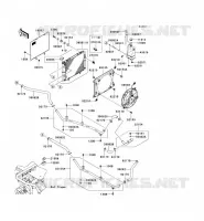RADIATORE per Kawasaki MULE 4010 DIESEL 4X4 2011