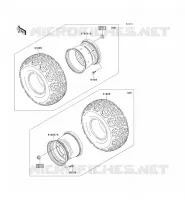 RUOTE   PNEUMATICI per Kawasaki MULE 4010 DIESEL 4X4 2011