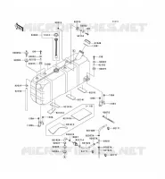 SERBATOIO DI CARBURANTE per Kawasaki MULE 4010 DIESEL 4X4 2011