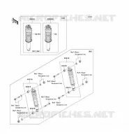 SOSPENSIONI   AMMORTIZZATORE per Kawasaki MULE 4010 DIESEL 4X4 2011