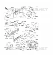 PARTI DEL TELAIO (COUVERTURE) per Kawasaki MULE 4010 TRANS 4X4 DIESEL 2009