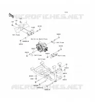 SUPPORTO DEL MOTORE per Kawasaki MULE 4010 TRANS 4X4 DIESEL 2009