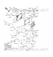 RADIATORE per Kawasaki MULE 4010 TRANS 4X4 DIESEL 2010
