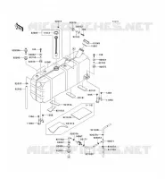 SERBATOIO DI CARBURANTE per Kawasaki MULE 4010 TRANS 4X4 DIESEL 2010