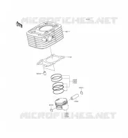 CILINDRO   PISTONE per Kawasaki KLX140 2012