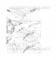 PARAFANGO per Kawasaki KLX140 2012
