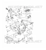 PARTI DEL TELAIO (COUVERTURE) per Kawasaki KLX140 2012
