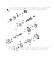 TRASMISSIONE per Kawasaki KLX140 2012