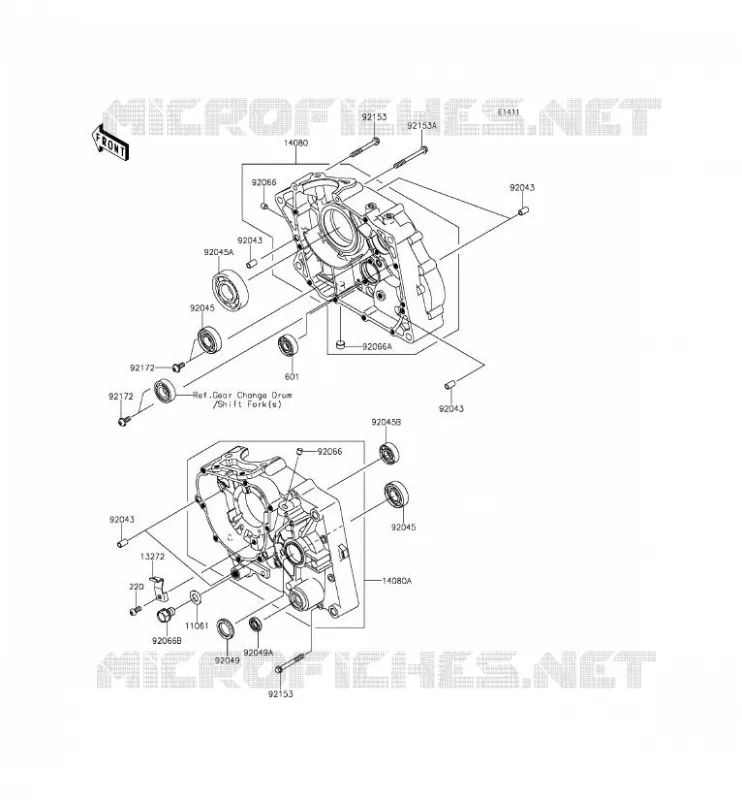 CARTER(S) Kawasaki TOUT-TERRAIN 140 2012 KLX140  KLX140ACF