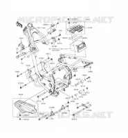 PARTI DEL TELAIO (COUVERTURE) per Kawasaki KLX140L 2013