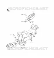 POGGIAPIEDI per Kawasaki KLX140L 2013