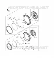 RUOTE   PNEUMATICI per Kawasaki KLX140L 2013