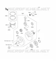 ALBERO MOTORE   PISTONE per Kawasaki KX100 2001