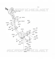 PARTI DEL TELAIO (COUVERTURE) per Kawasaki KX100 2001