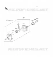 ALBERO MOTORE per Kawasaki KX250F 2010