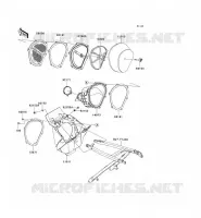 FILTRO DELL'ARIA per Kawasaki KX250F 2010