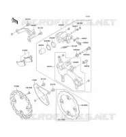 FRENO POSTERIORE per Kawasaki KX250F 2010