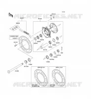 MOZZO POSTERIORE per Kawasaki KX250F 2010