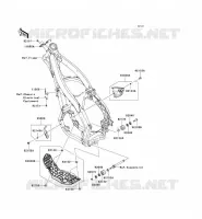 PARTI DEL TELAIO (COUVERTURE) per Kawasaki KX250F 2010
