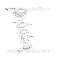CILINDRO   PISTONE per Kawasaki KX450F 2007