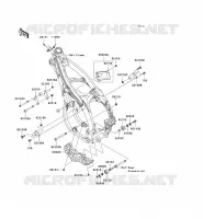 PARTI DEL TELAIO (COUVERTURE) per Kawasaki KX450F 2007