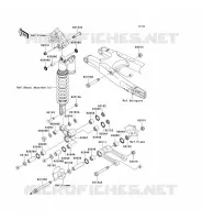 SOSPENSIONE POSTERIORE per Kawasaki KX450F 2007
