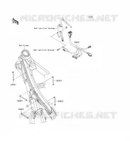TELAIO MATERIALE ELETTRICO per Kawasaki KX450F 2007