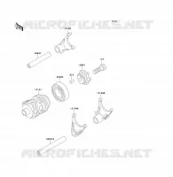CAMBIO TAMBURO   FORCHE SHIFT per Kawasaki KX80 2000
