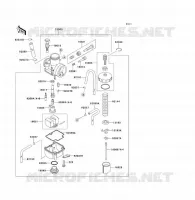 CARBURATORE per Kawasaki KX80 2000