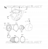 FILTRO DELL'ARIA per Kawasaki KX80 2000