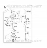 PARTI OPZIONE(CARBURATEUR) per Kawasaki KX80 2000