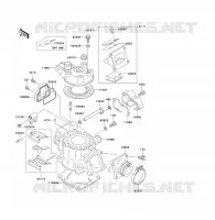 TESTATA   CILINDRO per Kawasaki KX80 2000
