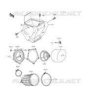 FILTRO DELL'ARIA per Kawasaki KX80 1998