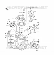 TESTATA   CILINDRO per Kawasaki KX80 1998