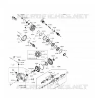 ALBERO DI TRASMISSIONE(ARRI&Egrave;RE) per Kawasaki BRUTE FORCE 750 4X4I EPS 2017
