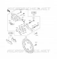 FRENO ANTERIORE per Kawasaki BRUTE FORCE 750 4X4I EPS 2017