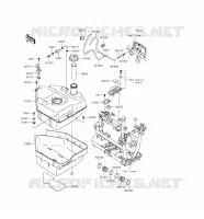 SERBATOIO DI CARBURANTE per Kawasaki BRUTE FORCE 750 4X4I EPS 2017