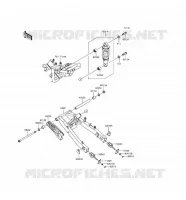 FORCELLONE   SOSPENSIONE   AMMORTIZZATORE per Kawasaki Z125 PRO 2017