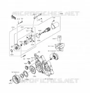 MOTORINO DI AVVIAMENTO per Kawasaki Z125 PRO 2017