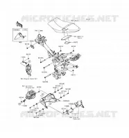 PARTI DEL TELAIO (COUVERTURE) per Kawasaki Z125 PRO 2017