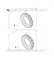 PNEUMATICI per Kawasaki Z125 PRO 2017