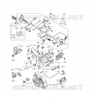TELAIO MATERIALE ELETTRICO per Kawasaki Z125 PRO 2017