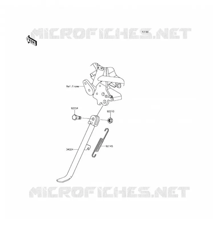 SUPPORTO Kawasaki MOTOS 125 2017 Z125 PRO  BR125JHFA