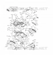 PARAFANGO POSTERIORE per Kawasaki VULCAN S ABS 2016
