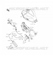 FUEL EVAPORAZIONE SISTEMA(CA) per Kawasaki NINJA 300 2016